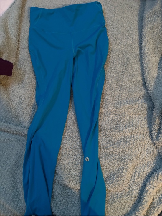 lululemon athletica Pants - lululemon athletica Teal Blue Workout Leggings